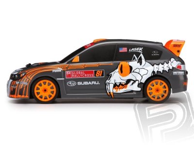 Micro RS4 Subaru WRX STI s 2,4GHz RC soupravou, kar. #81 Bucky Lasek