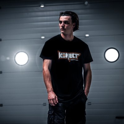 KONECT tričko černé - vel."L"