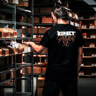 KONECT tričko černé - vel."L"