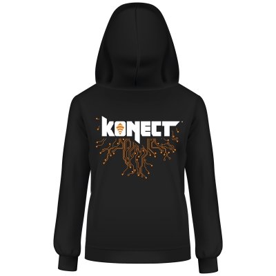 KONECT černá mikina s kapucí - vel."XXL"