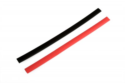 Smrštovací bužírka 9mm, 2x 250mm, černá/červená