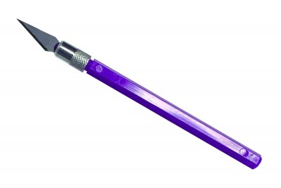 12040 Nůž PRO GRIP #4, blisrt, fialový, 1 ks.