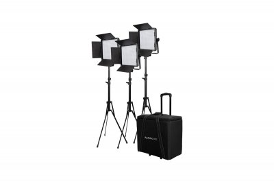 Kit Nanlite 3 light kit 600CSA w/Trolley Case &amp; Light Stand