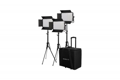 Kit Nanlite 3 light kit 900CSA w/Trolley Case &amp; Light Stand