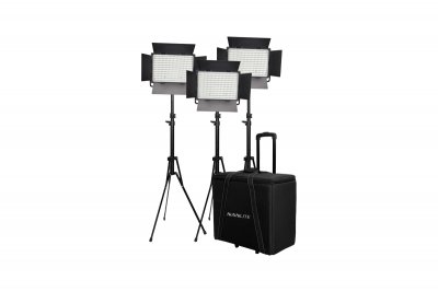 Kit Nanlite 3 light kit 900CSA w/Trolley Case &amp; Light Stand