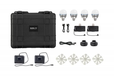 Nanlite PavoBulb 10C 4 light kit