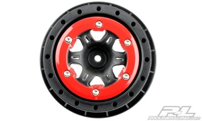 Split Six 2.2"/3.0" přední TRX Slash černo/červený disk 2ks.