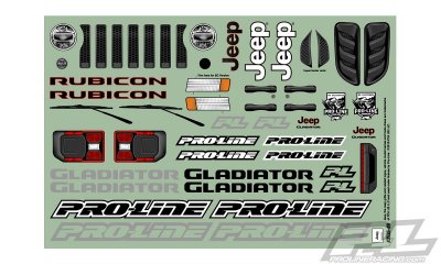 Karoserie čirá JEEP GLADIATOR RUBICON pro Slash 2 a 4wd