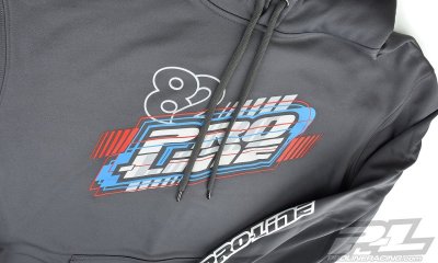 Pro-Line ENERGY tmavě šeďivá mikina s kapucí - vel."XXXL"