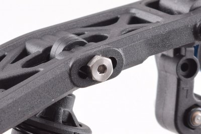 B6 titanové spodní šrouby tlumičů, 2 + 2 ks.