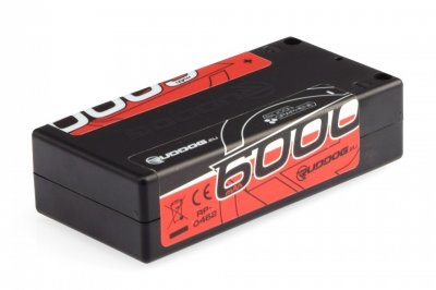 RUDDOG Racing 6000mAh 150C/75C 7.4V Short Stick Pack - EFRA