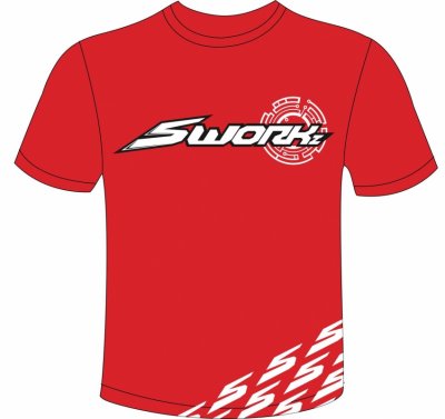 SWORKz Original červené T-Shirt velikost 4XL