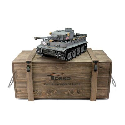 TORRO tank PRO 1/16 RC Tiger I dřívejší verze šedá kamufláž - infra IR - Servo