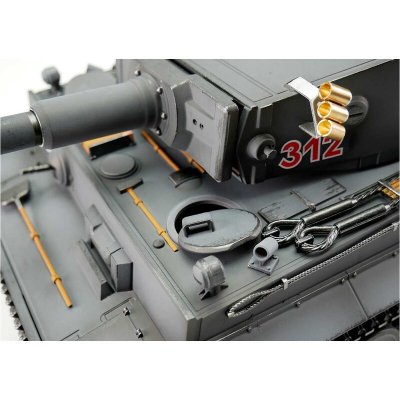 TORRO tank PRO 1/16 RC Tiger I dřívejší verze šedá kamufláž - infra IR - Servo