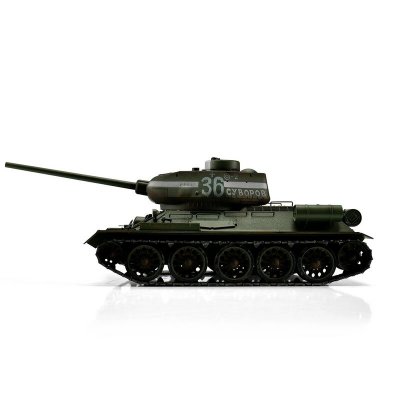 TORRO tank PRO 1/16 RC T-34/85 zelená kamufláž - BB Airsoft - kouř z hlavně