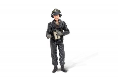 1/16 figurka stojícího německého kapitána Michaela Wittmann z 2 sv. války, ručně malovaný