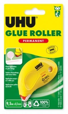UHU Dry & Clean roller permanent 6,5mm x 9,5m