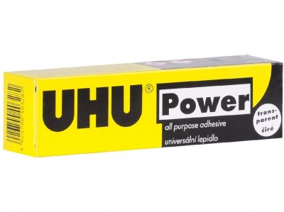 UHU POWER TRANSPARENT 45ml čiré kontaktní lepidlo