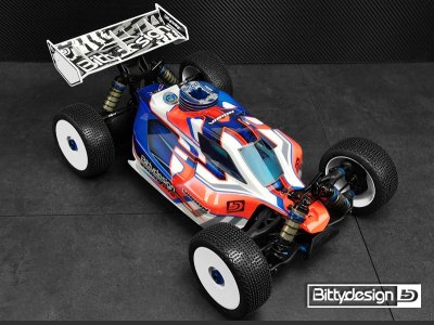Vision čirá karoserie - ASSOCIATED RC8 B3.1/RC8 B3.2 předříznutou