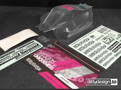 Vision čirá karoserie - ASSOCIATED RC8 B3.1e/RC8 B3.2e předříznutou