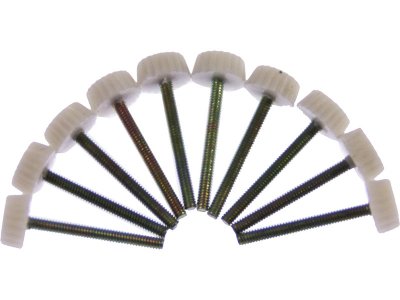 Šroub M2x19mm s plastovou hlavou bílý (10)