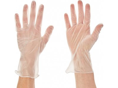 Rukavice jednorázové latexové, pudrované 100ks, velikost S