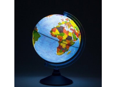 Alayskys glóbus 25cm s podsvětlením a reliéfem CZ