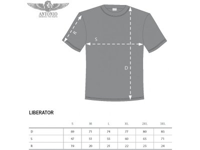 Antonio pánské tričko LIBERATOR z Willow Run XL
