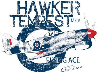 Antonio pánské tričko Hawker Tempest XL