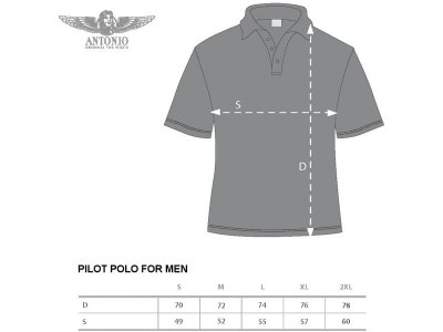 Antonio pánská polokošile Pilot černá S