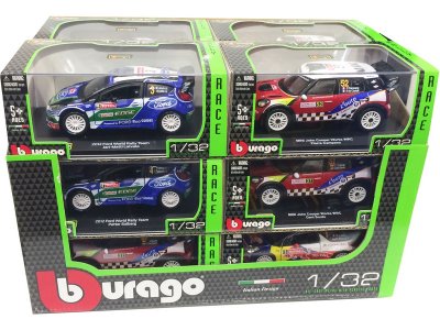 Bburago auta Rally 1:32 (sada 12ks)