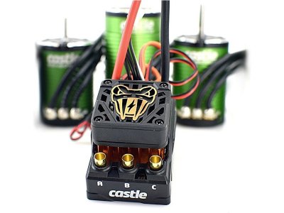 Castle motor 1410 3800ot/V 3.17mm senzored, reg. Copperhead