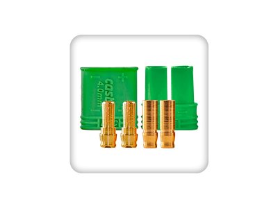 Castle zlacený konektor 4mm (pár)