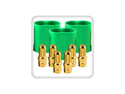 Castle zlacený konektor 6.5mm samec (3)