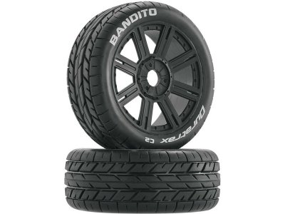 Duratrax kolo 3.2" Buggy H17x34mm Bandito C2 Spoke černá (2)