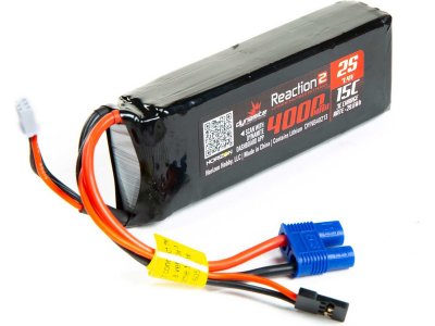 Dynamite LiPo Reaction2 7.4V 4000mAh 15C Rx