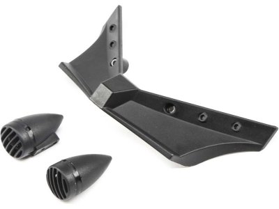 ECX Nárazník přední, světla černá: Doomsday