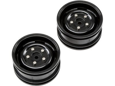 ECX Disk kola černý (2): 1:12 Barrage