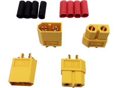 Konektor XT-60 se smrťovacími bužírkami (2 páry)