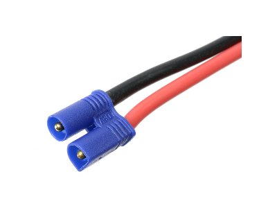 Konektor zlacený EC2 samec s kabelem 14AWG 12cm