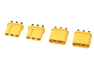 Konektor zlacený MR-30PB s krytem (2 páry)