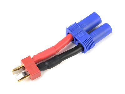 Konverzní kabel Deans samec - EC5 samice 12AWG