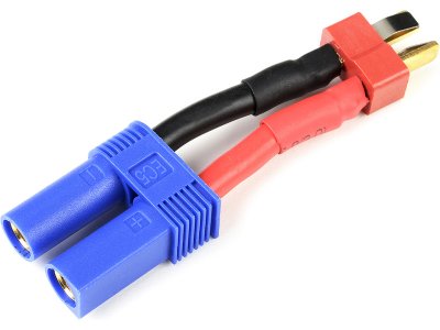 Konverzní kabel Deans samec - EC5 samice 12AWG