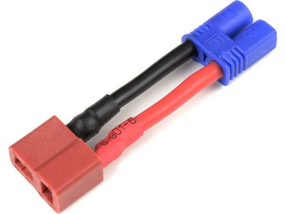 Konverzní kabel Deans samice - EC2 samec 14AWG