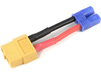 Konverzní kabel EC2 samec - XT-60 samice 14AWG