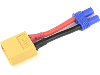 Konverzní kabel EC2 samice - XT-60 samec 14AWG
