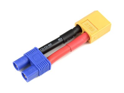 Konverzní kabel EC3 samice - XT-60 samec 12AWG