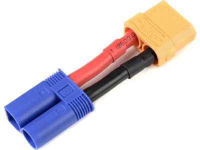 Konverzní kabel EC5 samec - XT-90 samice 10AWG