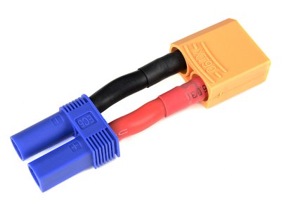 Konverzní kabel EC5 samice - XT-90 samec 10AWG