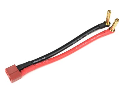 Bateriový kabel 4.0mm zlacený - Deans samice